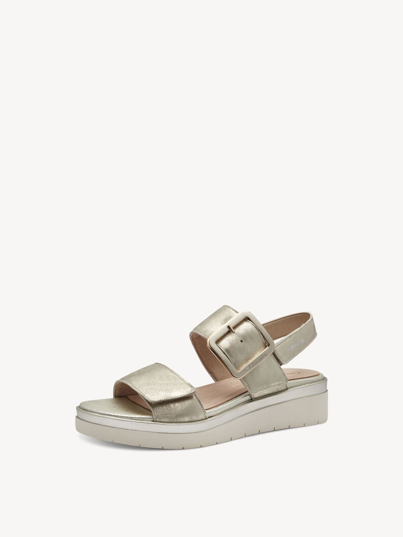 Tamaris Ledersandalette - Gold