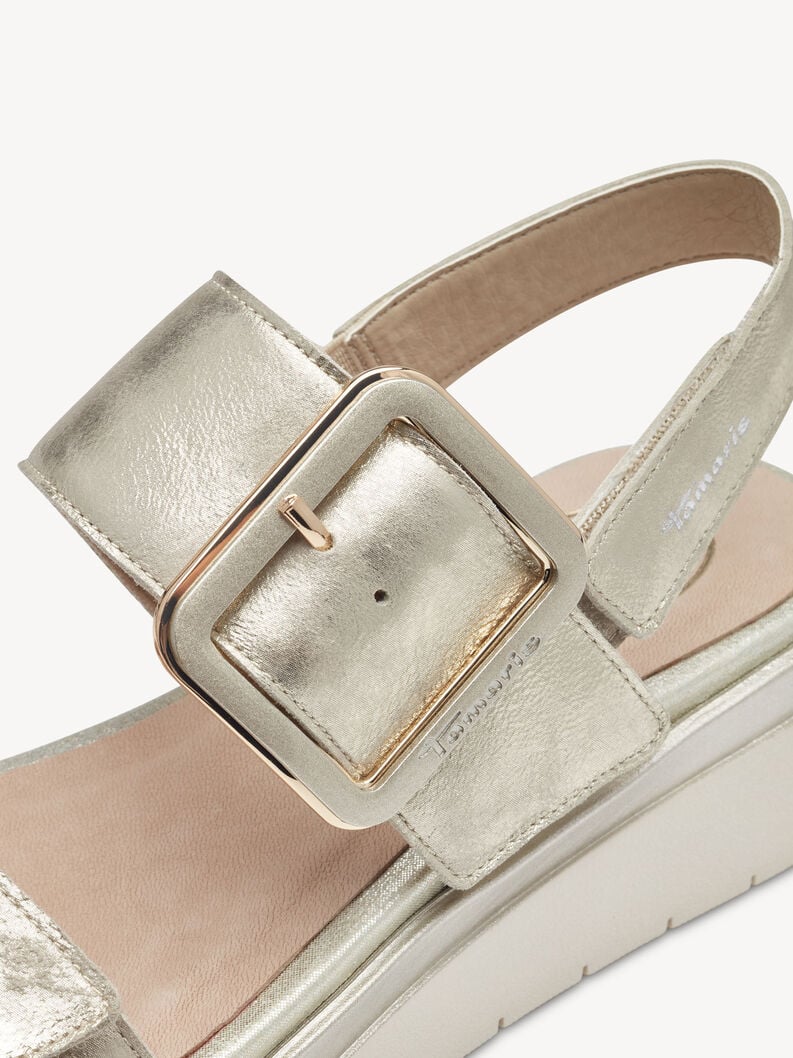 Tamaris Ledersandalette - Gold