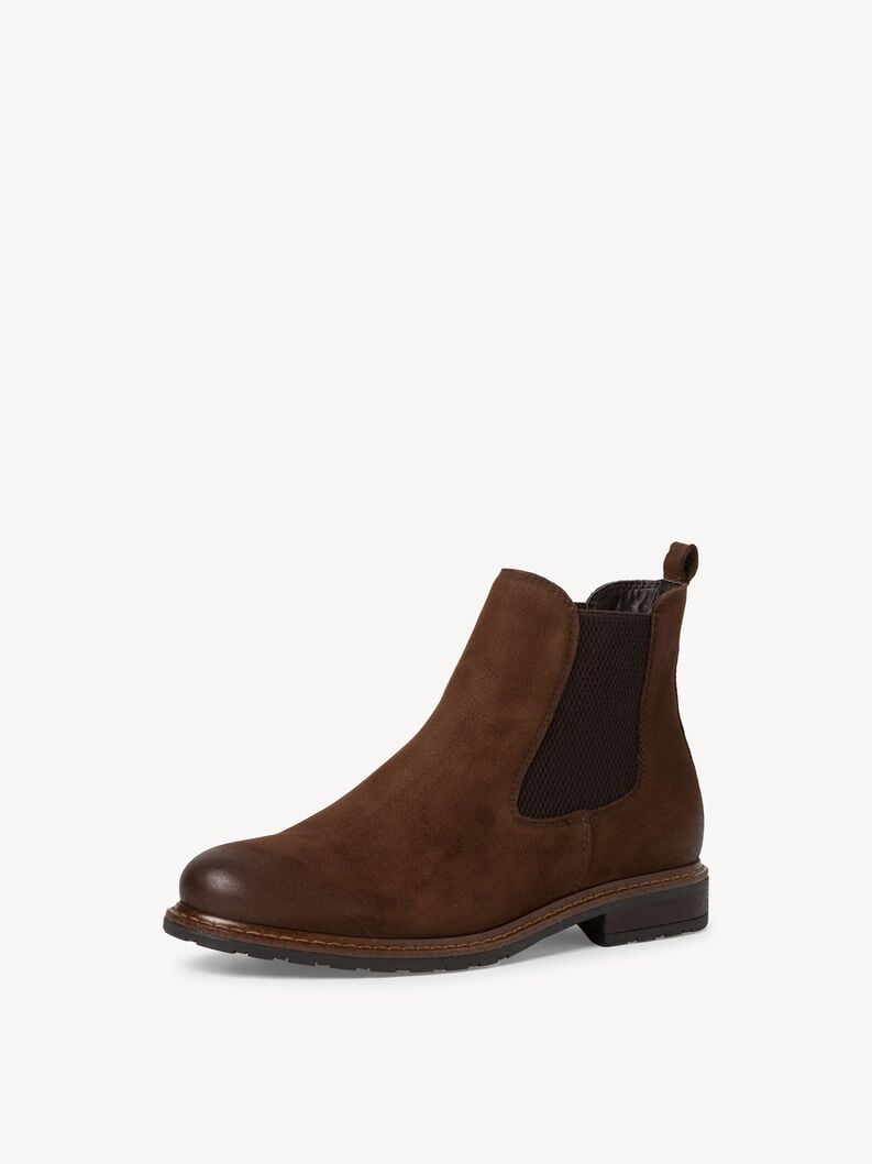 Tamaris Leder Chelsea Boot - Braun