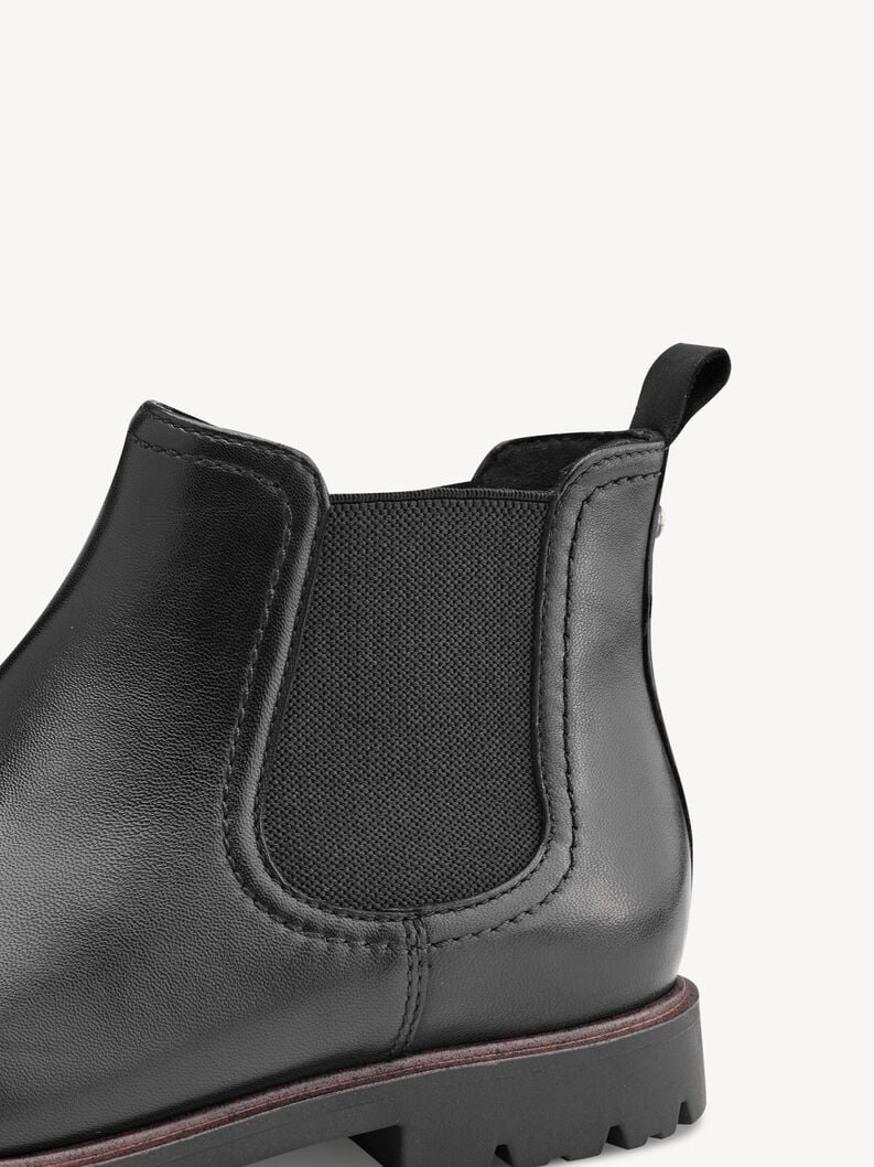 Tamaris Leder Chelsea Boot - Schwarz