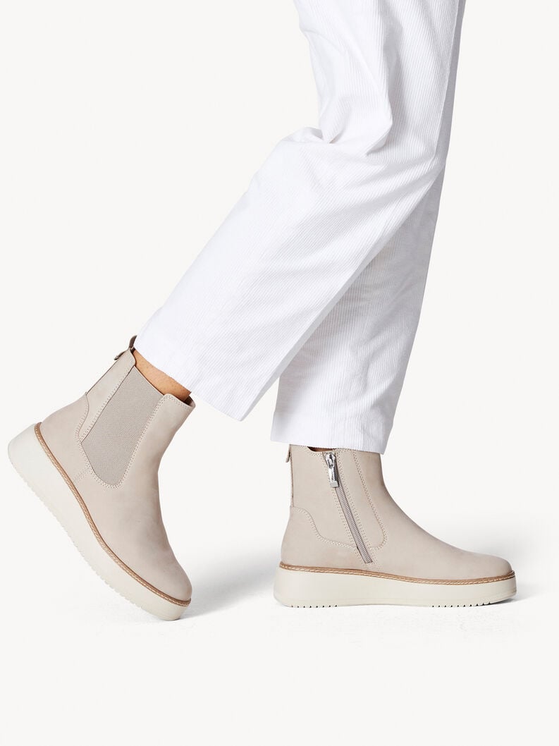 Tamaris Leder Chelsea Boot - Beige