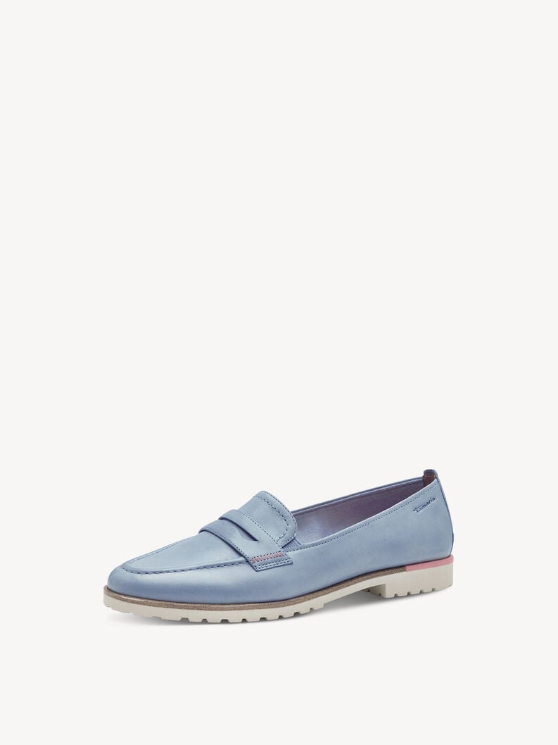 Tamaris Lederslipper - Blau