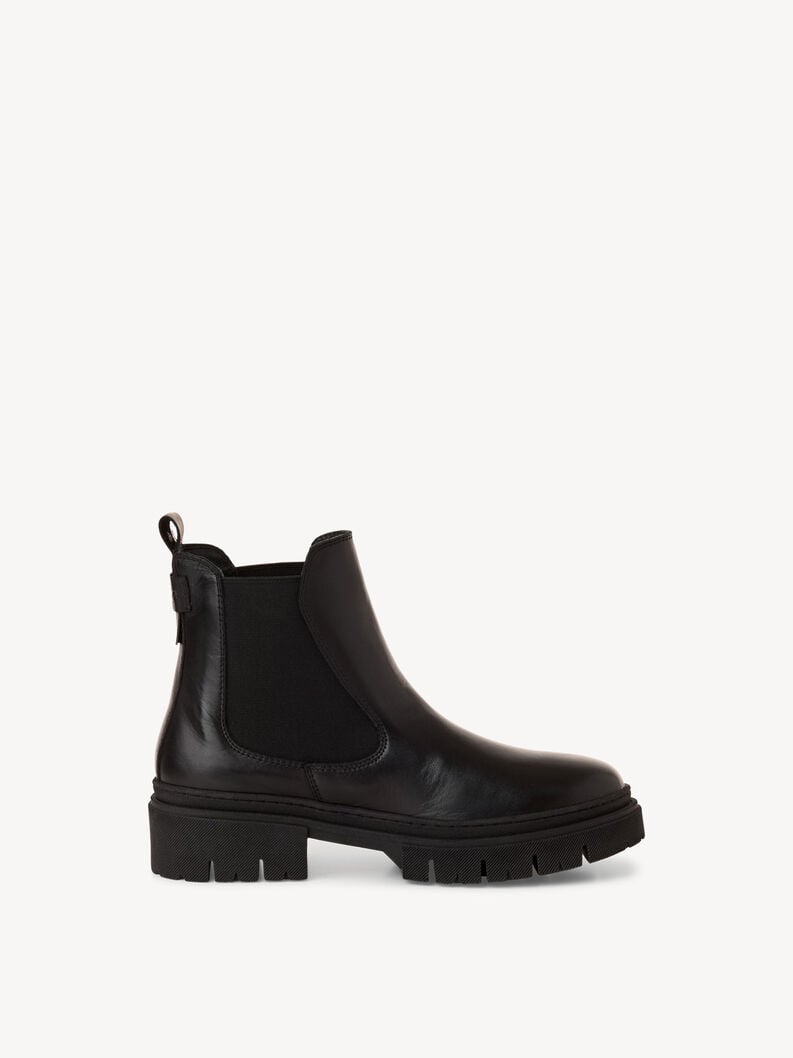 Tamaris Leder Chelsea Boot - Schwarz