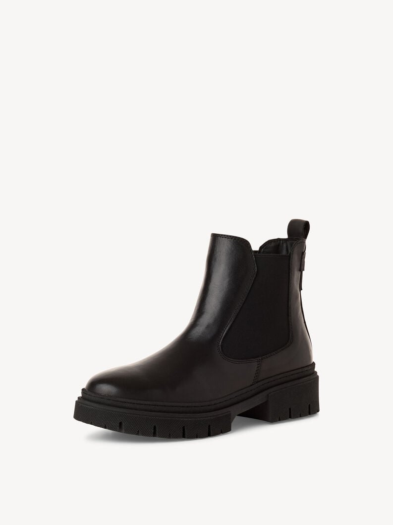 Tamaris Leder Chelsea Boot - Schwarz