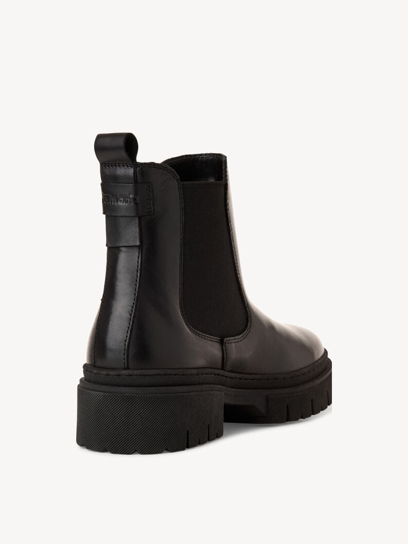 Tamaris Leder Chelsea Boot - Schwarz