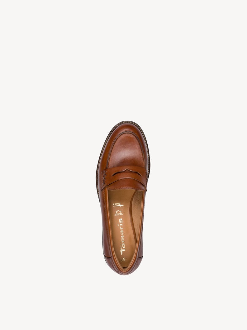 Tamaris Lederslipper - Braun