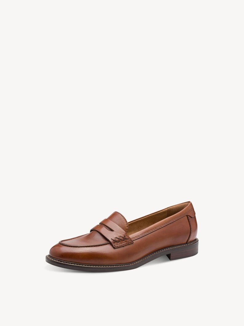 Tamaris Lederslipper - Braun