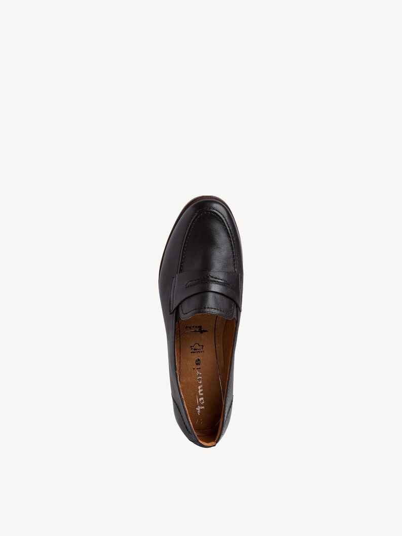 Tamaris Lederslipper - Schwarz