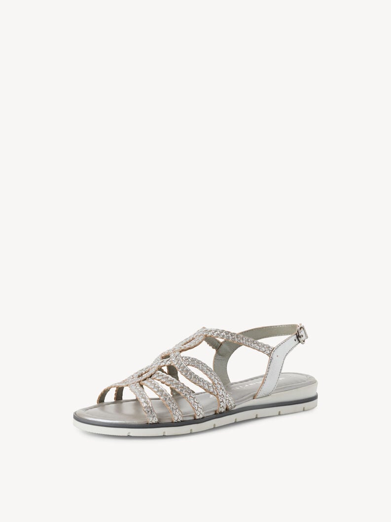 Tamaris Ledersandale - Metallic