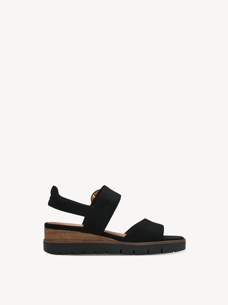 Tamaris Ledersandalette - Schwarz