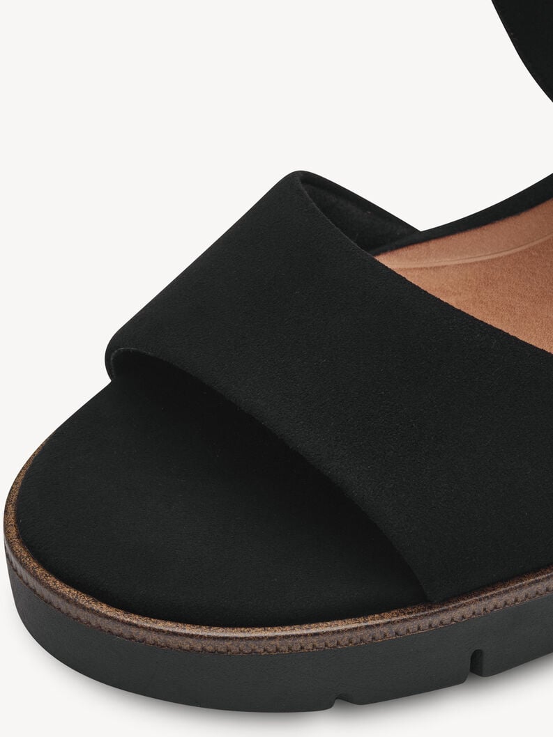 Tamaris Ledersandalette - Schwarz