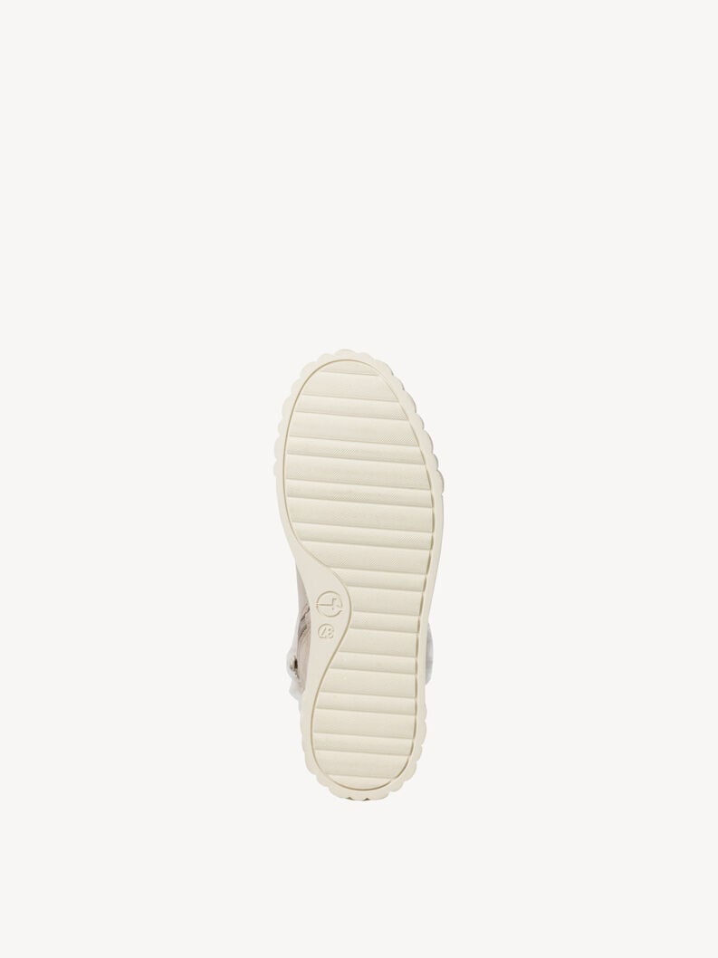 Tamaris Lederstiefelette - Beige Warmfutter