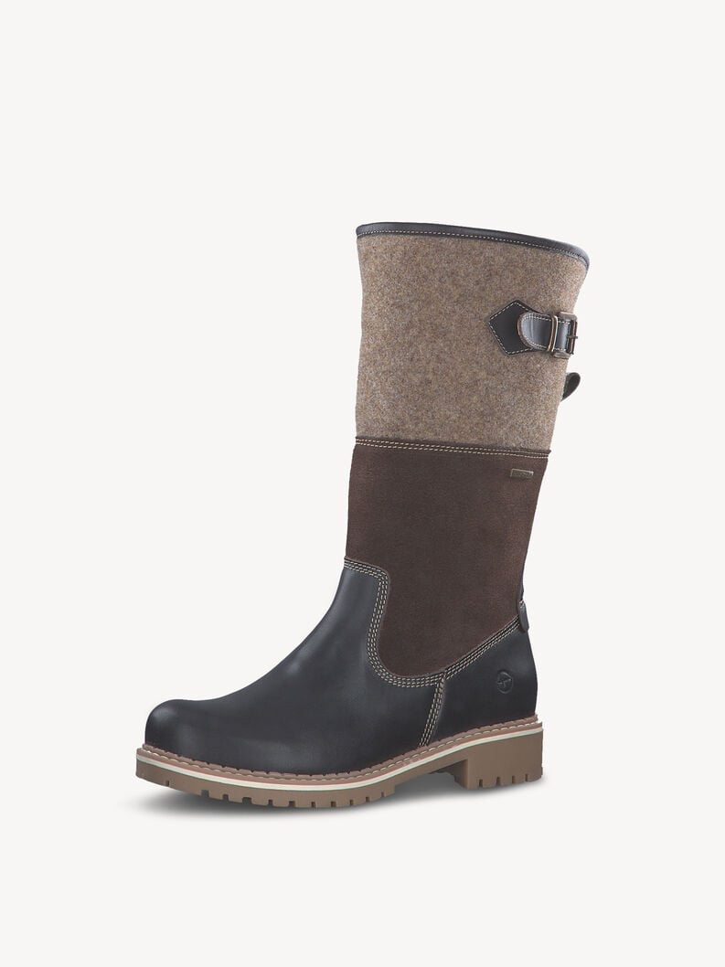 Tamaris Lederstiefel - Braun Warmfutter