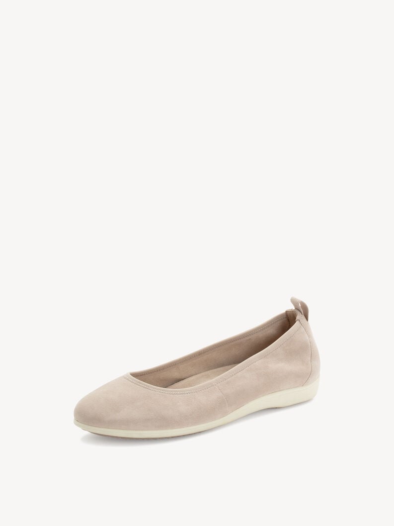 Tamaris Lederballerina - Grau
