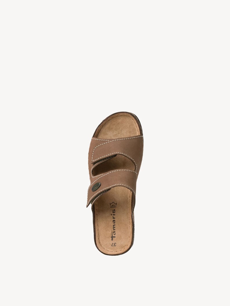 Tamaris Lederpantolette - Beige