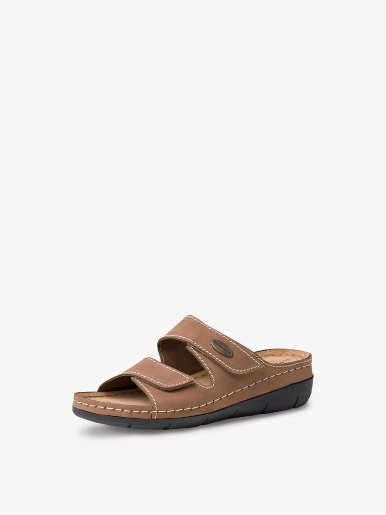 Tamaris Lederpantolette - Beige