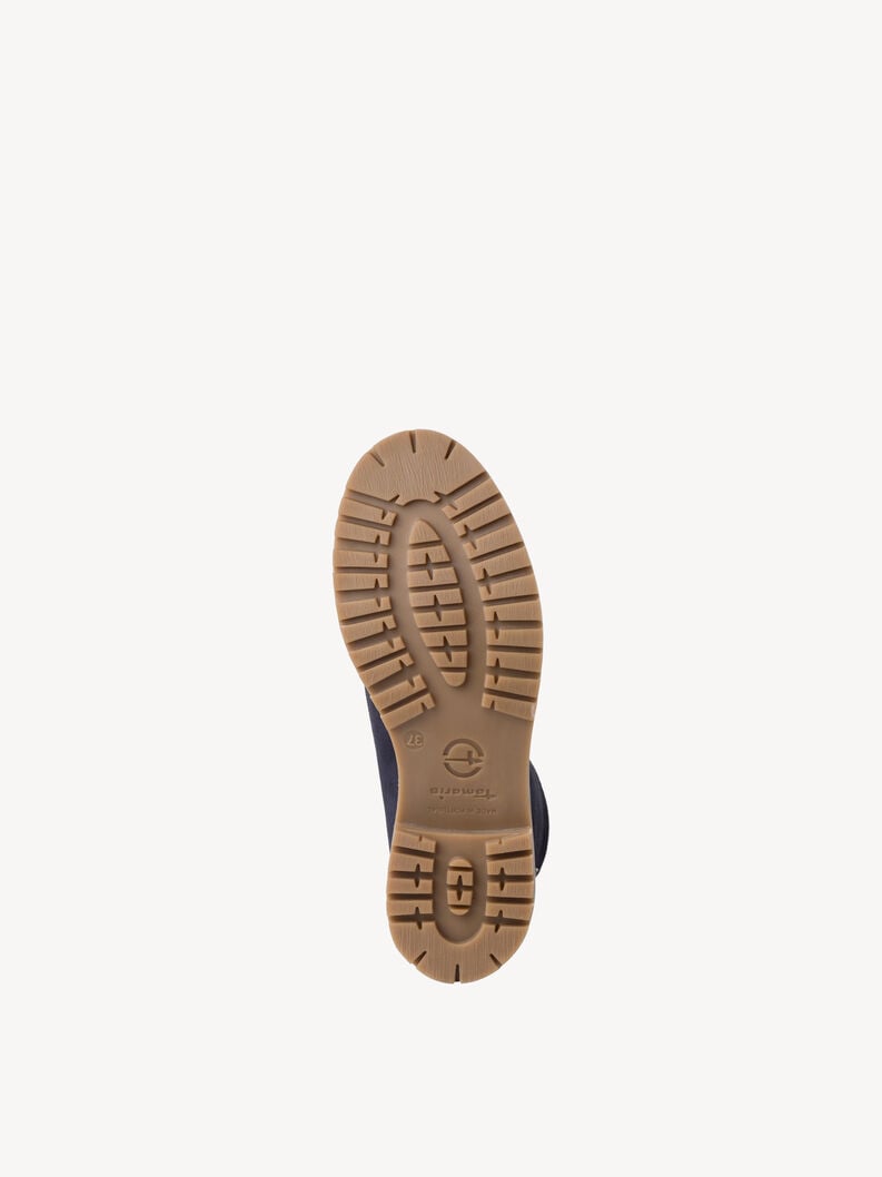 Tamaris Lederstiefelette - Blau Warmfutter