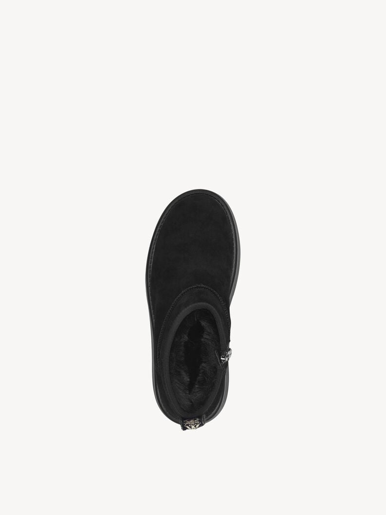 Tamaris Lederstiefelette - Schwarz Warmfutter