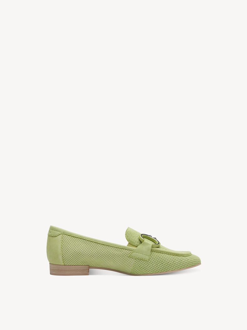 Tamaris Lederslipper - Grün