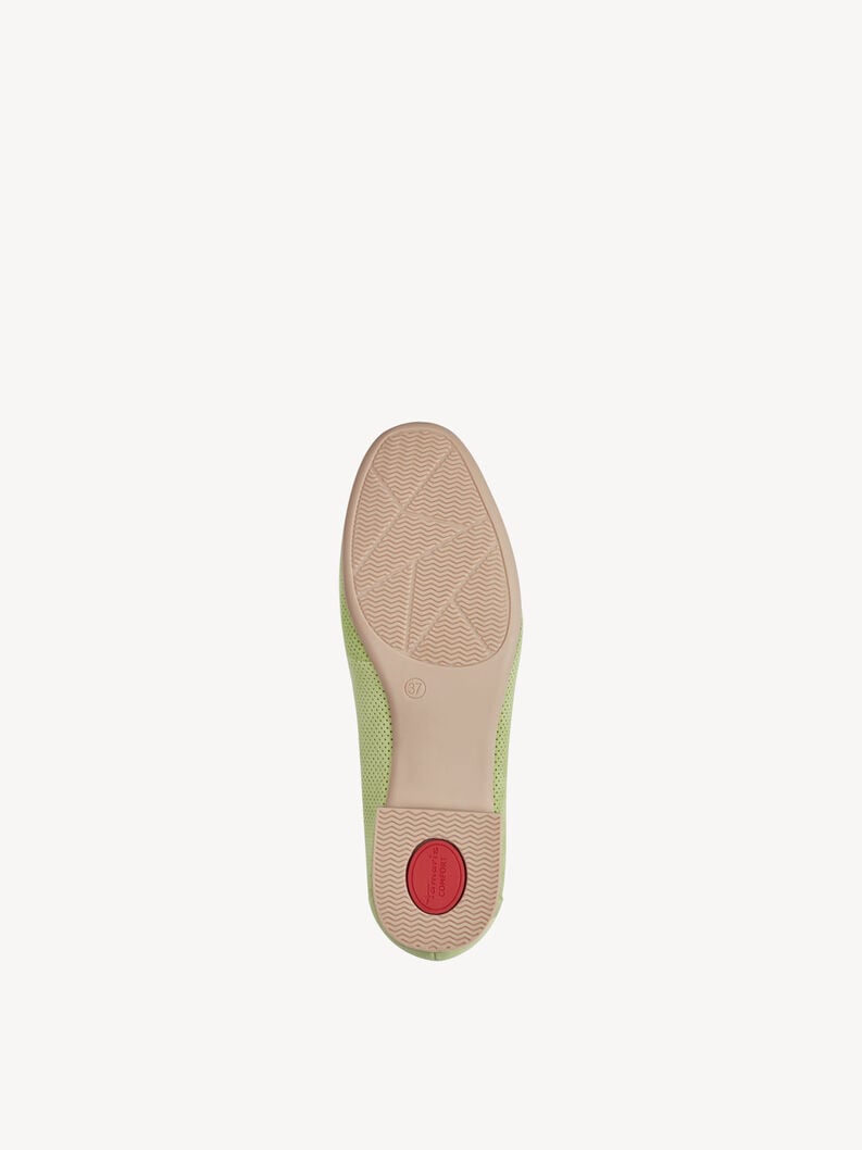 Tamaris Lederslipper - Grün