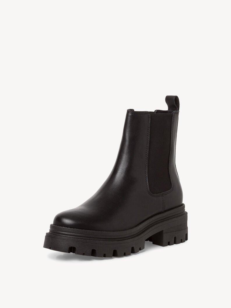 Tamaris Leder Chelsea Boot - Schwarz