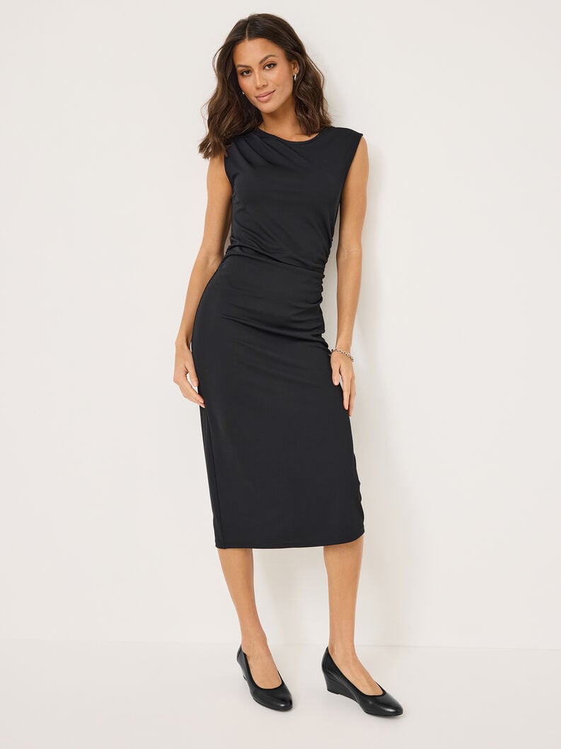 Tamaris Lederkeilpumps - Schwarz