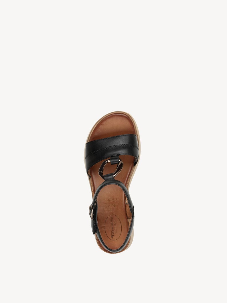 Tamaris Ledersandalette - Schwarz