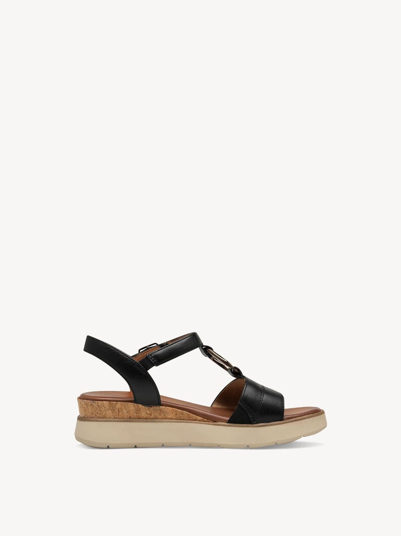 Tamaris Ledersandalette - Schwarz