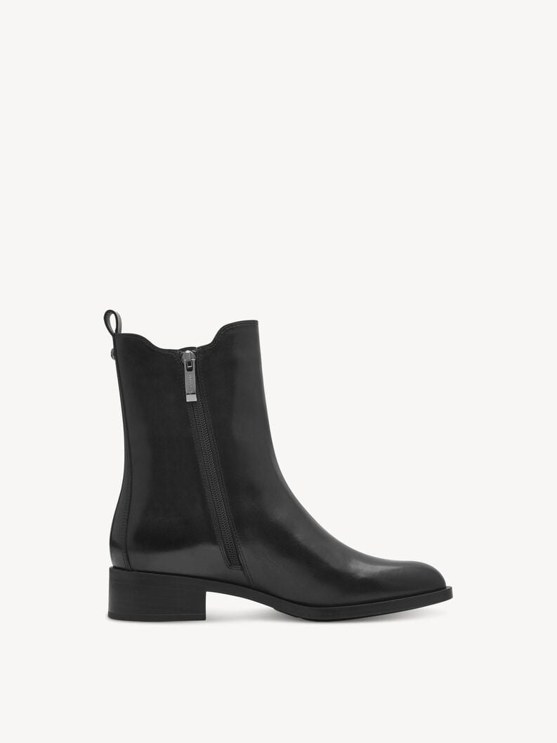 Tamaris Leder Chelsea Boot - Schwarz