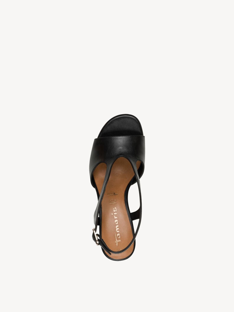 Tamaris Ledersandalette - Schwarz