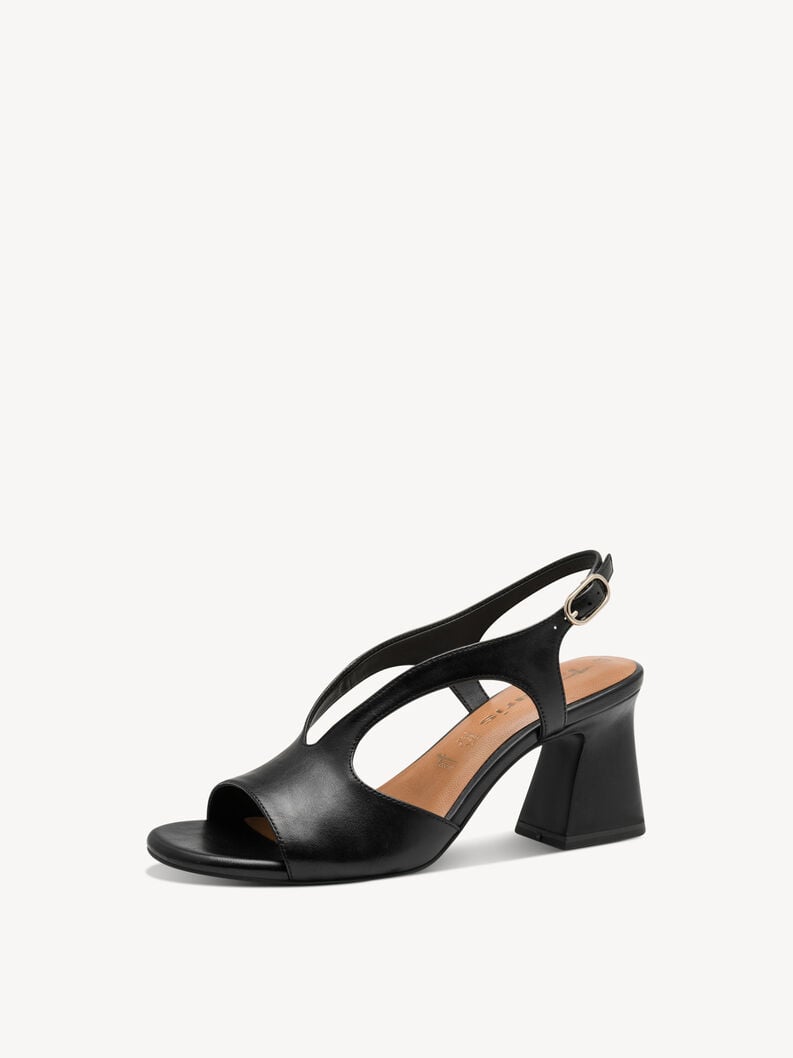 Tamaris Ledersandalette - Schwarz