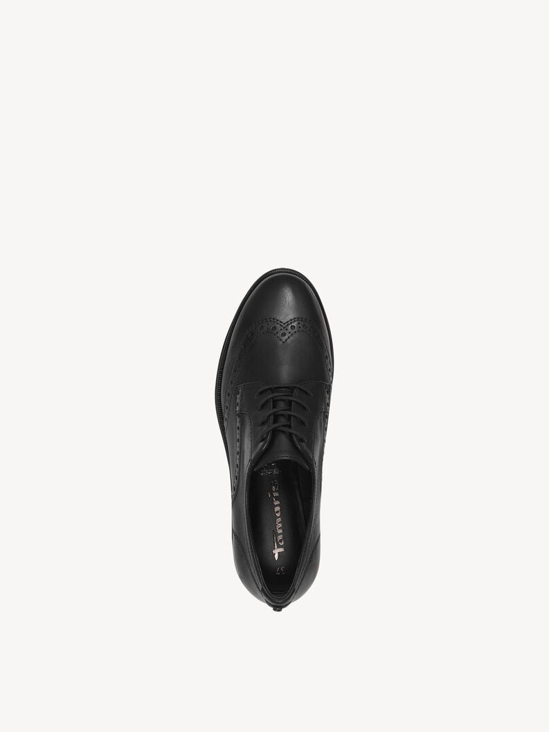 Tamaris Lederhalbschuh - Schwarz