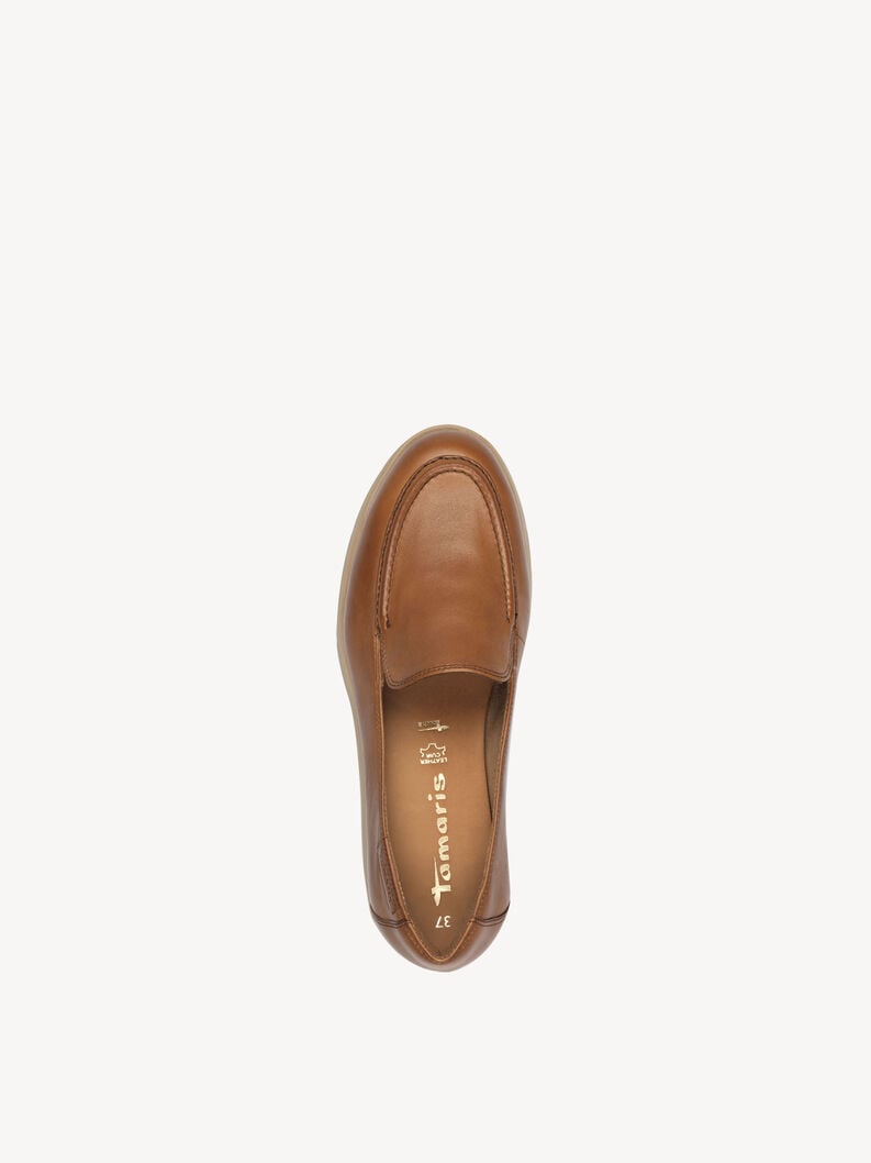 Tamaris Lederslipper - Braun