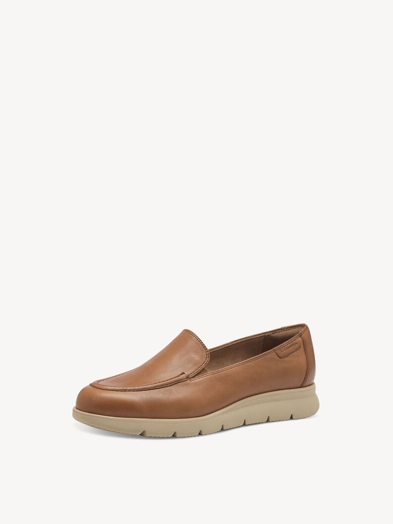 Tamaris Lederslipper - Braun