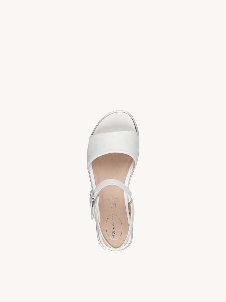 Tamaris Ledersandalette - Weiß