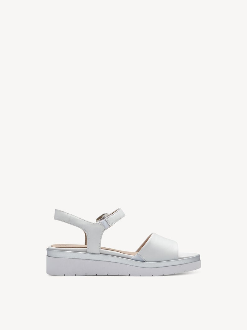 Tamaris Ledersandalette - Weiß