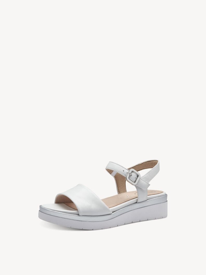 Tamaris Ledersandalette - Weiß