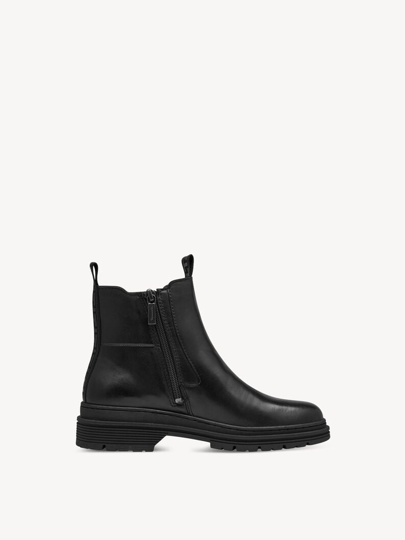 Tamaris Leder Chelsea Boot - Schwarz