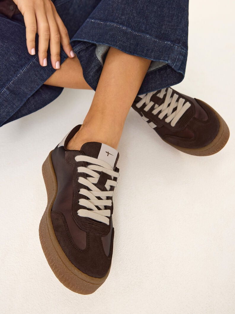 Tamaris Ledersneaker - Braun