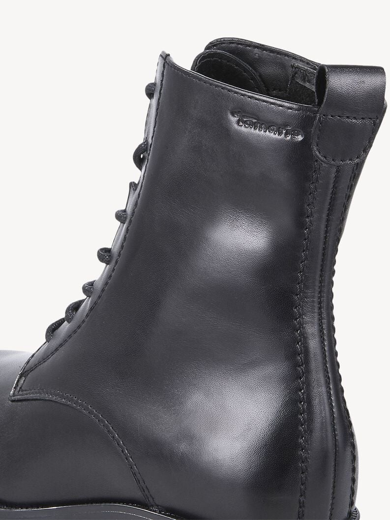 Tamaris Lederstiefelette - Schwarz