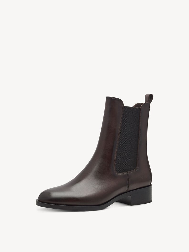 Tamaris Leder Chelsea Boot - Braun