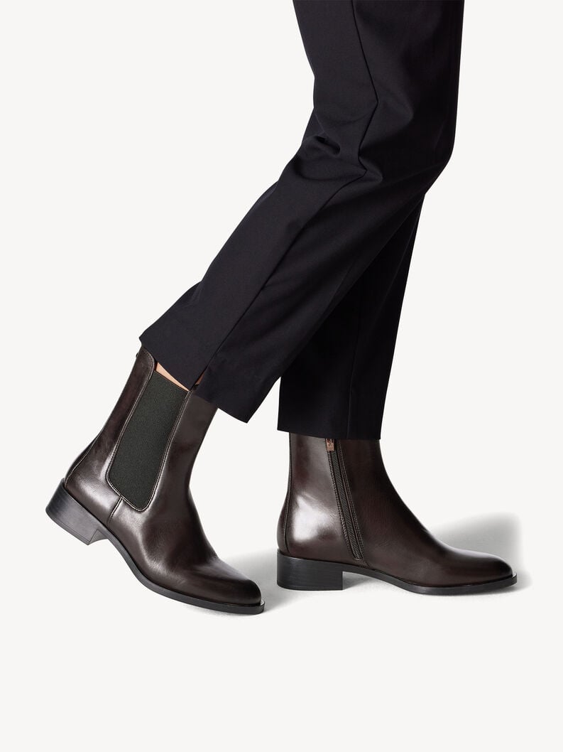Tamaris Leder Chelsea Boot - Braun