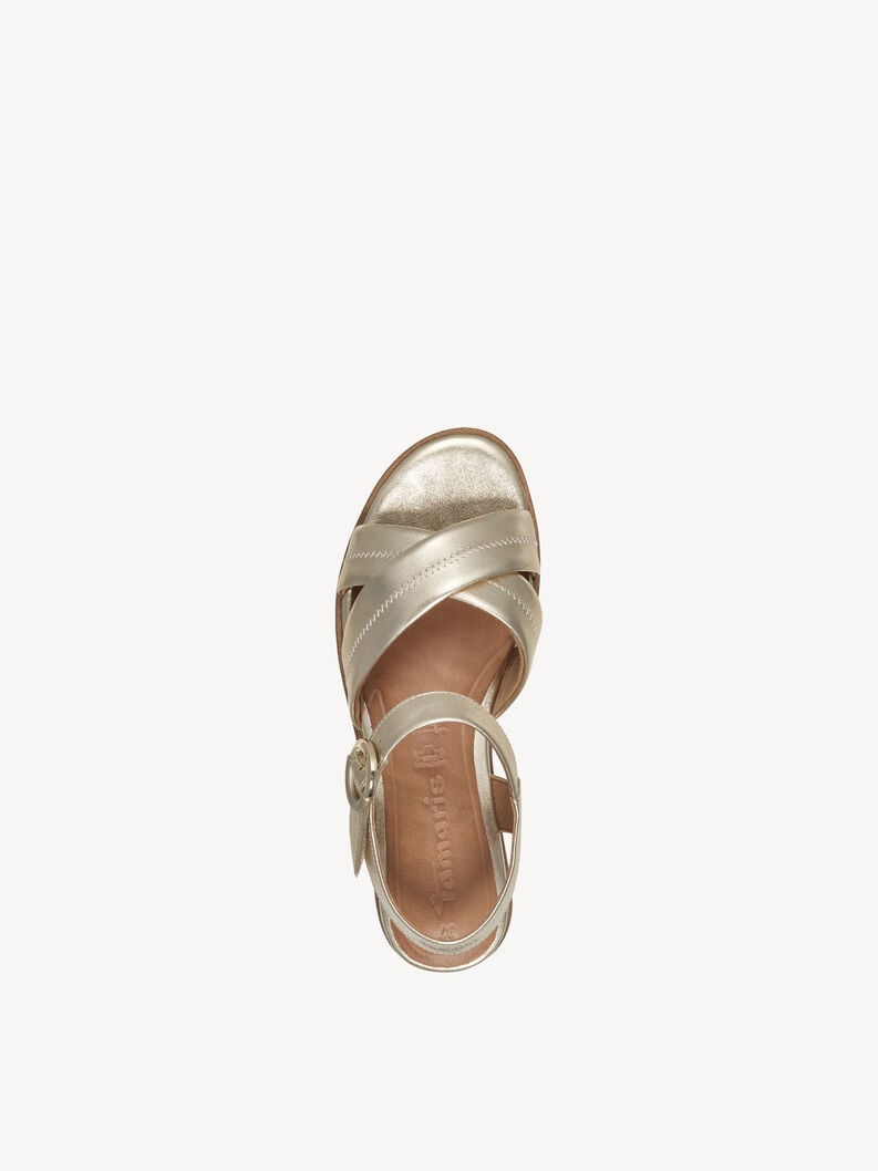 Tamaris Ledersandalette - Gold