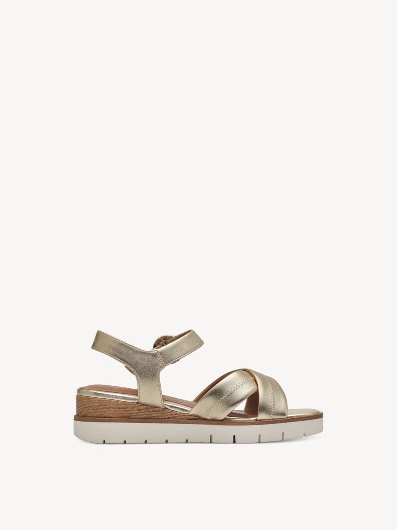 Tamaris Ledersandalette - Gold