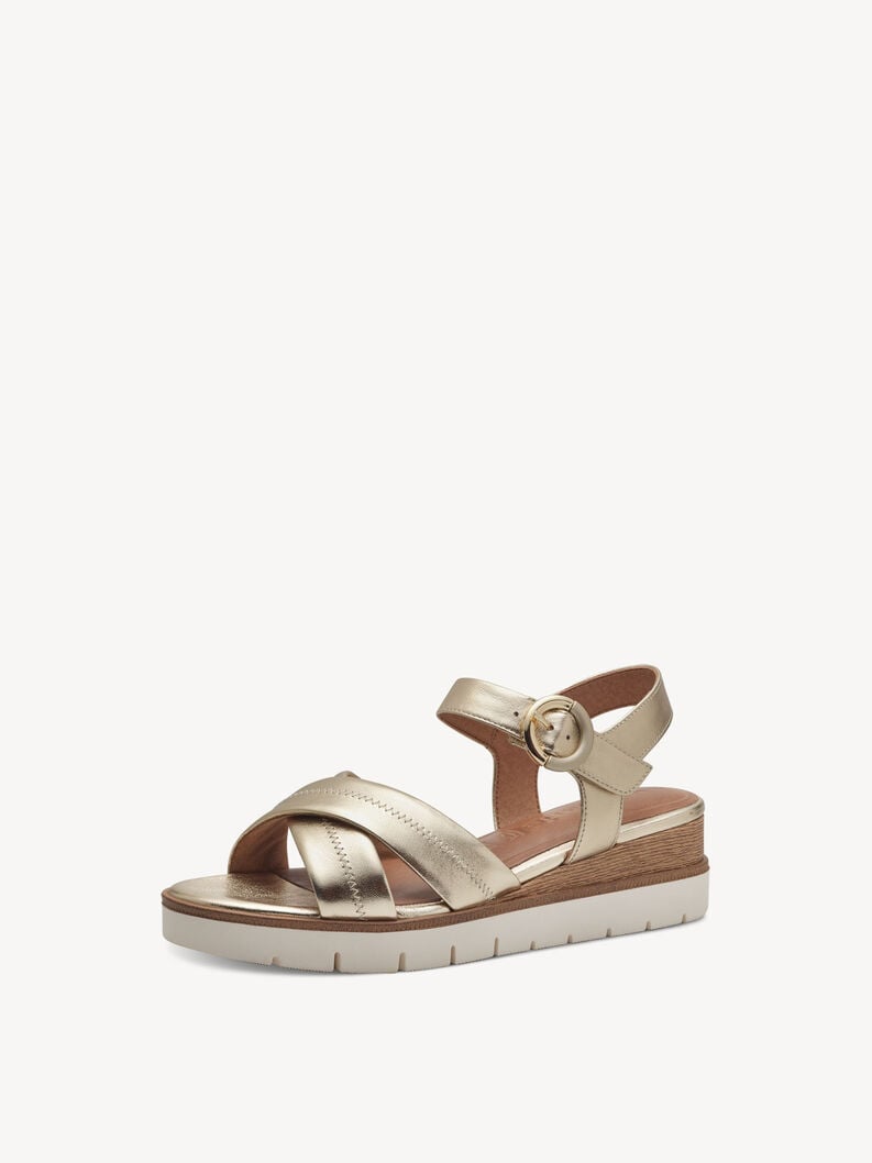 Tamaris Ledersandalette - Gold