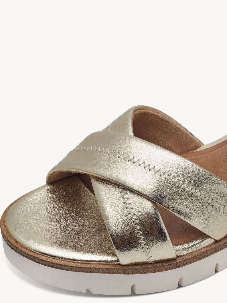 Tamaris Ledersandalette - Gold
