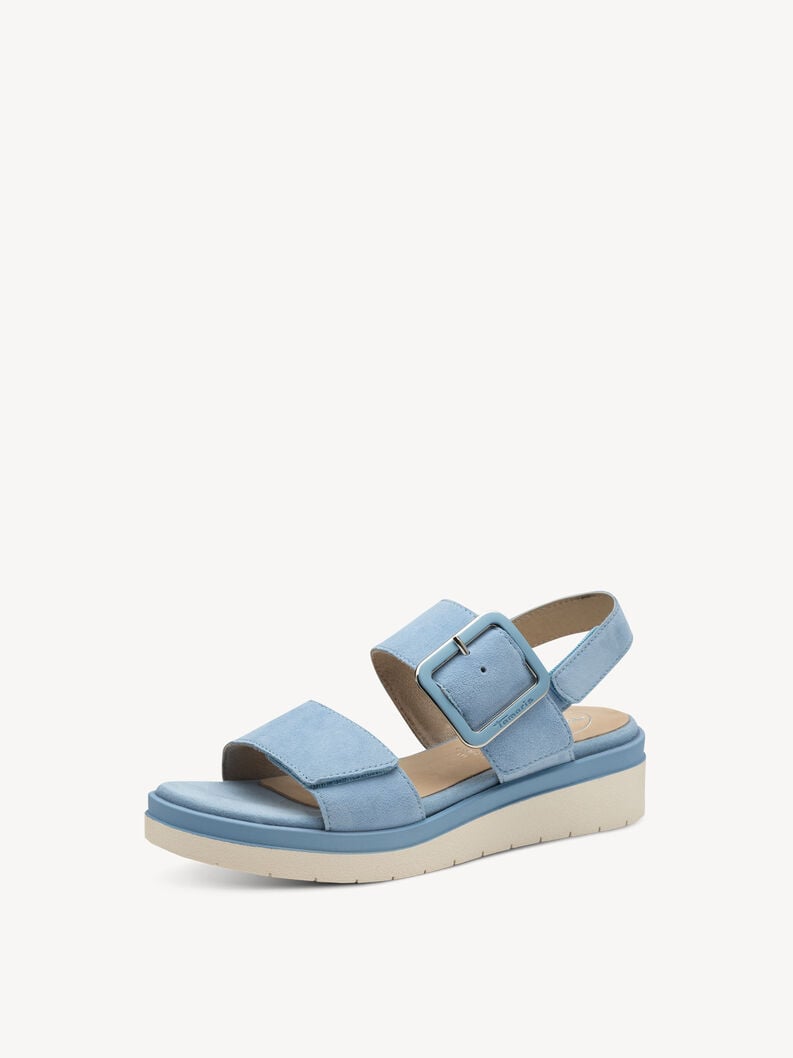 Tamaris Ledersandalette - Blau