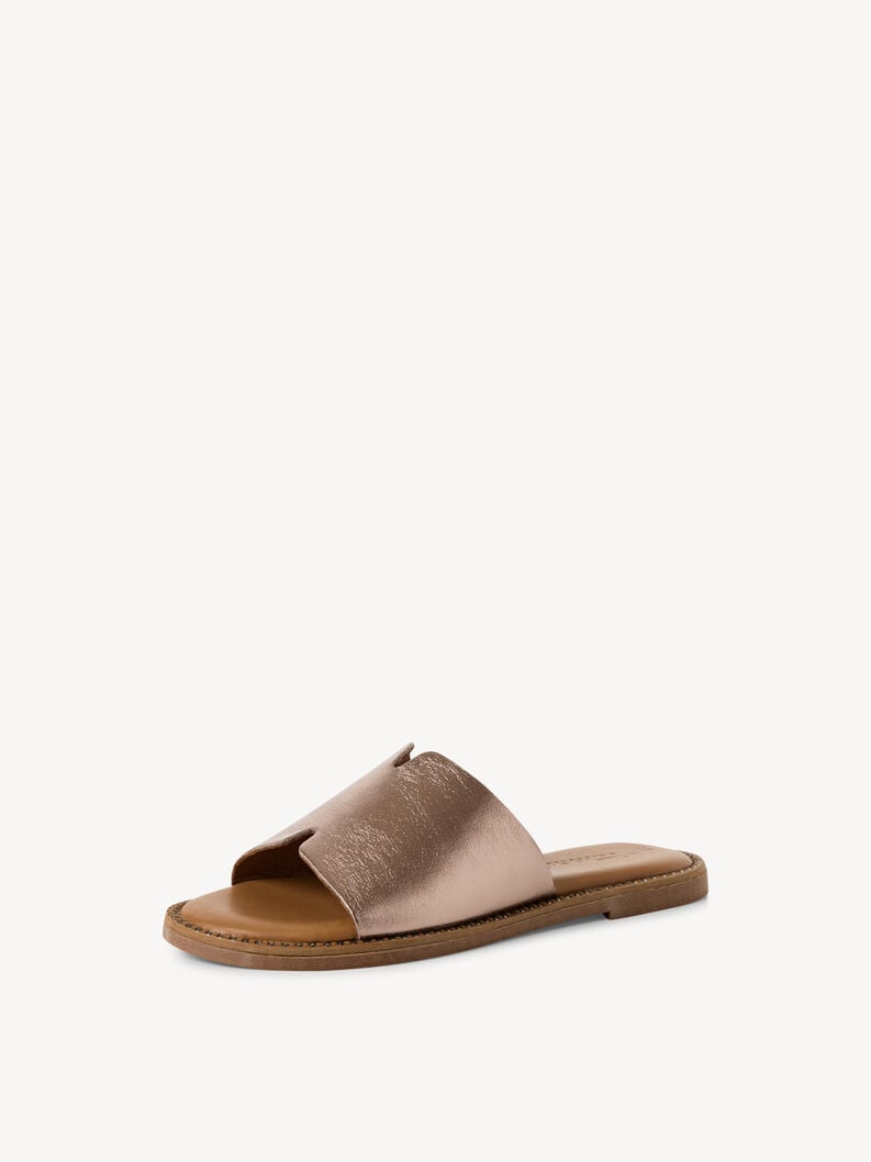 Tamaris Lederpantolette - Metallic