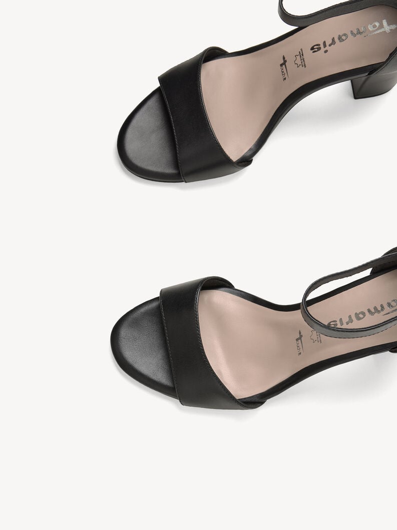 Tamaris Ledersandalette - Schwarz
