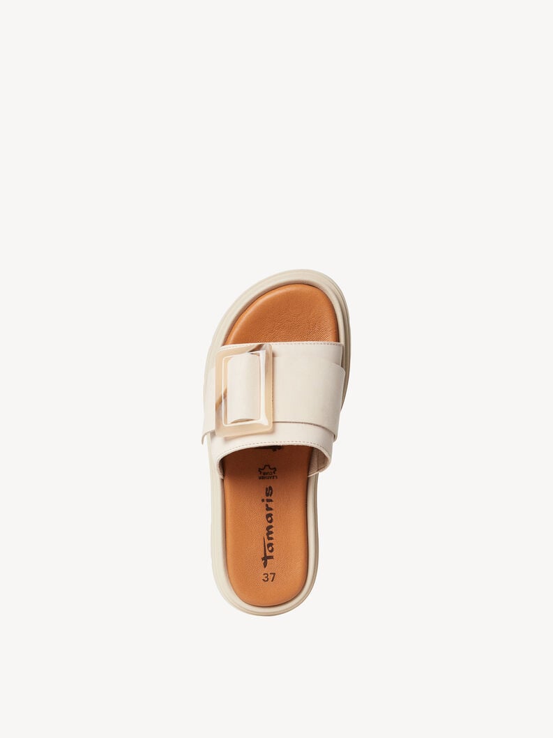 Tamaris Lederpantolette - Beige